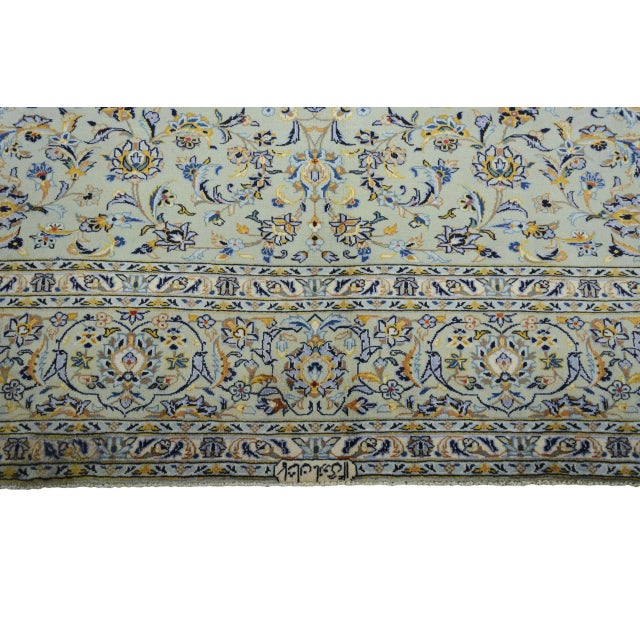 Hand-Knotted Kashan Cork Rug in Wool For Sale - Image 6 of 11