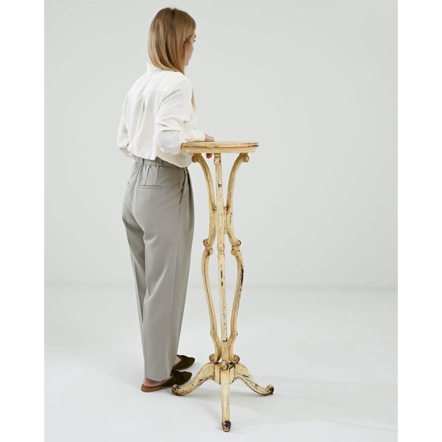 19th Century French Wood Patinated Pedestal For Sale - Image 4 of 11