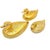 Large Mid-20th Century Burmese Gilt Lacquer Duck Trinket Boxes, Set of 3 For Sale - Image 10 of 10