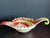 Glass Vintage C1950s Fratelli Toso Murano Art Glass Orange and Yellow Swirl Candy Dish For Sale - Image 7 of 12