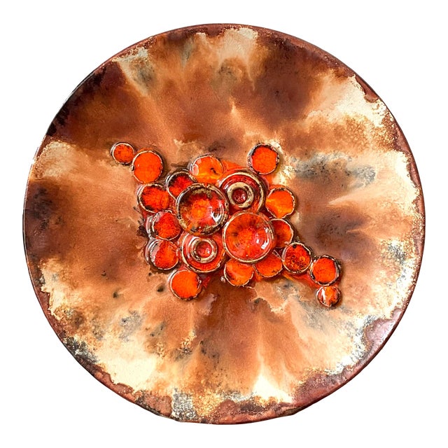 Vintage Brueghel Ceramic Plate For Sale