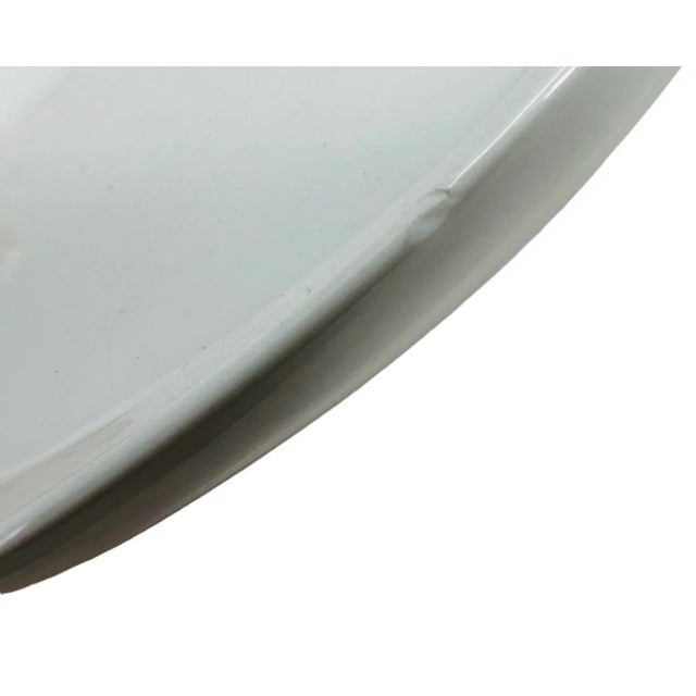 White Vintage Limoges White Ceramic Swan Serving Dish Made in France For Sale - Image 8 of 11