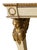Italian Neo-Classical Patinated Wood, Giltwood, and Sienna and Breccia Pernice Marble Console Table With Caryatids Legs...
