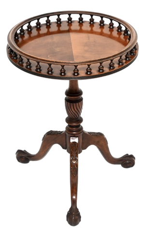 Georgian Gallery Top Wine Table, 1930
