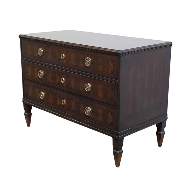 Councill Furniture Councill Craftsmen Mahogany Traditional Duncan Phyfe Style 48" Low Chest of Drawers For Sale - Image 4 of 13