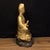 Mid 20th Century Vintage Gilt Bronze Guanyin Statue in Royal Ease Pose - Asian Buddhist Sculpture For Sale - Image 5 of 7