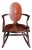 Antique Federal Revival Inlaid Mahogany Rocking Armchair, Early 20th Century For Sale