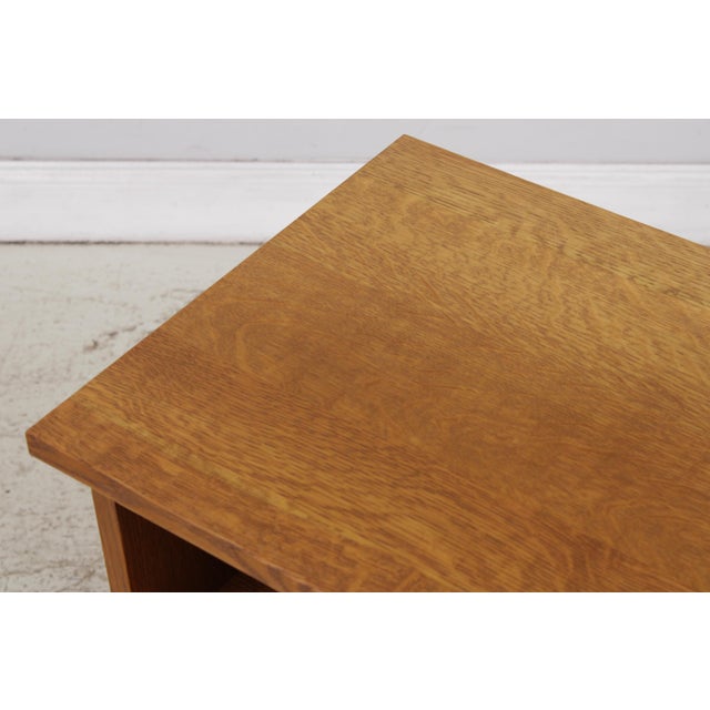 Stickley Mission Oak 2 Drawer Media Console For Sale - Image 10 of 17