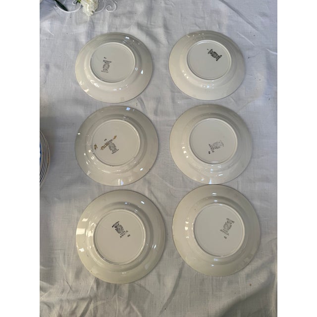 Large Annick Blue and White Dinner Service from Sarreguemines, Set of 5 For Sale - Image 10 of 16