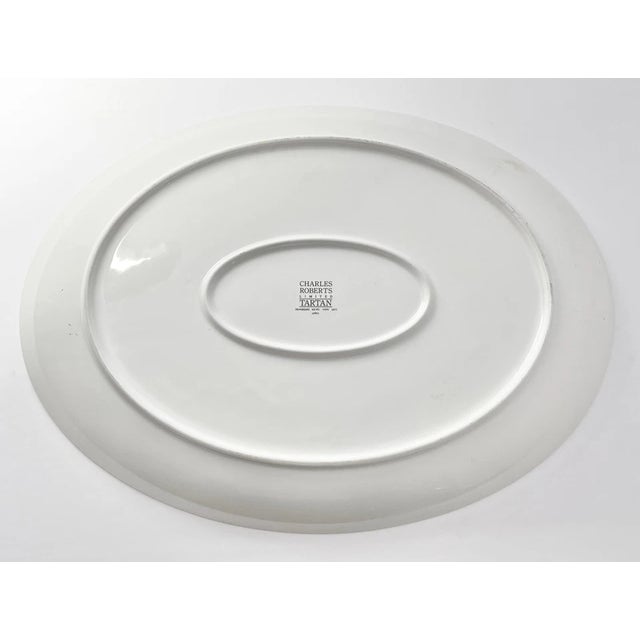 1990s Sasaki & Charles Roberts “Tartan Plaid Red” 3-Piece Dinner Serving Hostess Set For Sale - Image 4 of 7