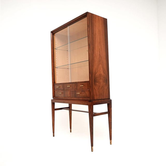 1960s Vintage Swedish Display Cabinet by Svante Skogh for Seffle Möbelfabrik, 1960s For Sale - Image 5 of 12