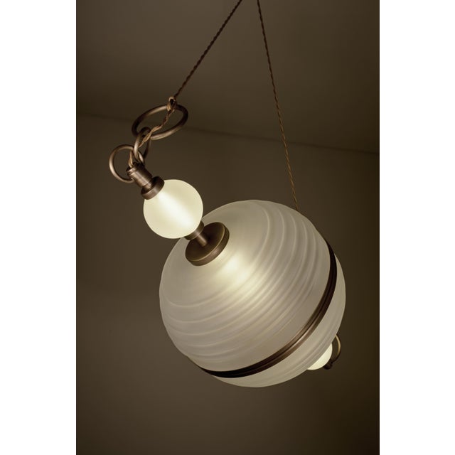 Saturn Suspension Lamp Handmade by Creativemary For Sale - Image 6 of 18