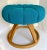 Mid 20th Century Mid 20th Century Heywood-Wakefield Mid-Century Modern Flower Swivel Ottoman Footstool For Sale - Image 5 of 11