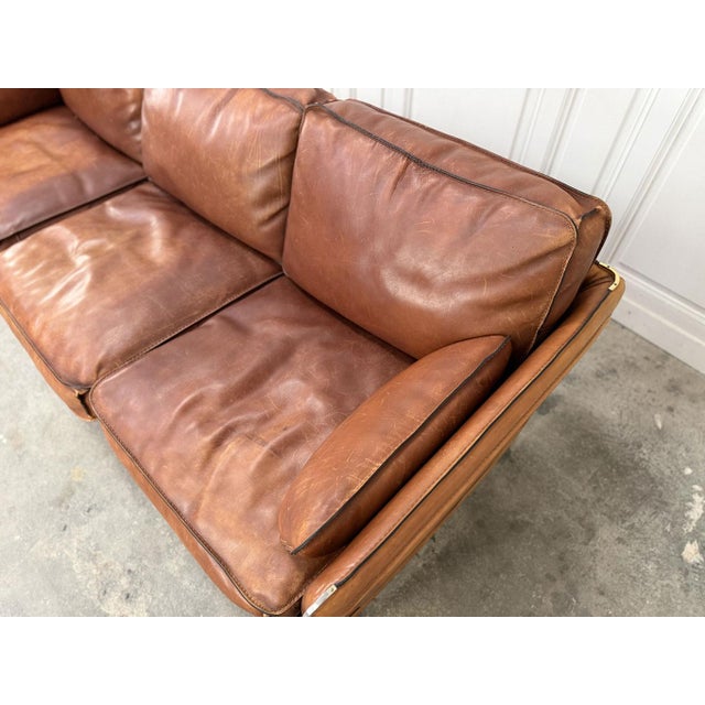 Leather Living Room Set from Roche Bobois, 1980s, Set of 4 For Sale - Image 12 of 18