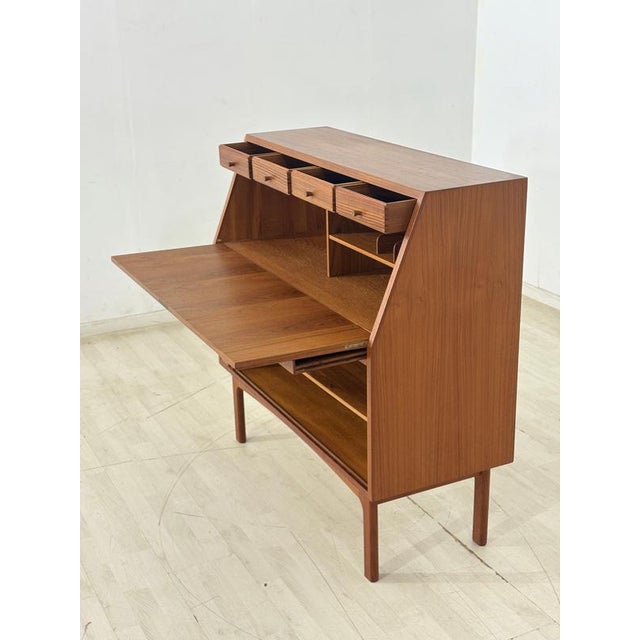 Mid-Century Danish Secretary in Teak by Bernhard Pedersen & Søn for Eskilstrup-Falster Møbelfabrik, 1960s For Sale - Image 9 of 18