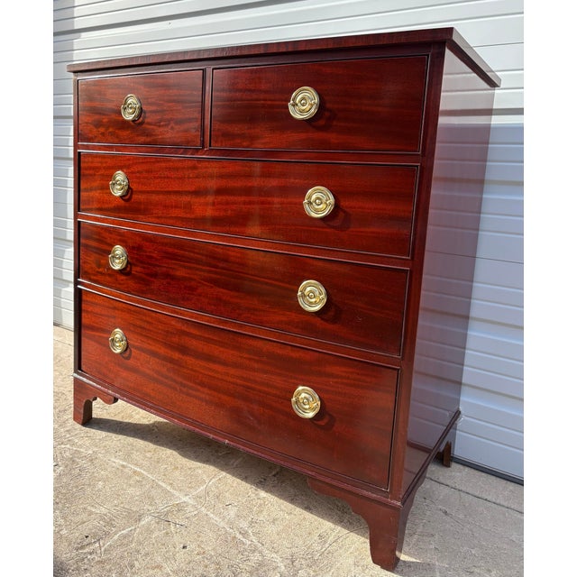 1990s Baker Furniture Mahogany Chest of Drawers For Sale - Image 10 of 11