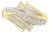 10K Yellow Gold Round and Baguette Diamond-Cut Ring (1/2 Cttw, I-J Color, I1-I2 Clarity) - Size 9-1/ EVS1010 For Sale