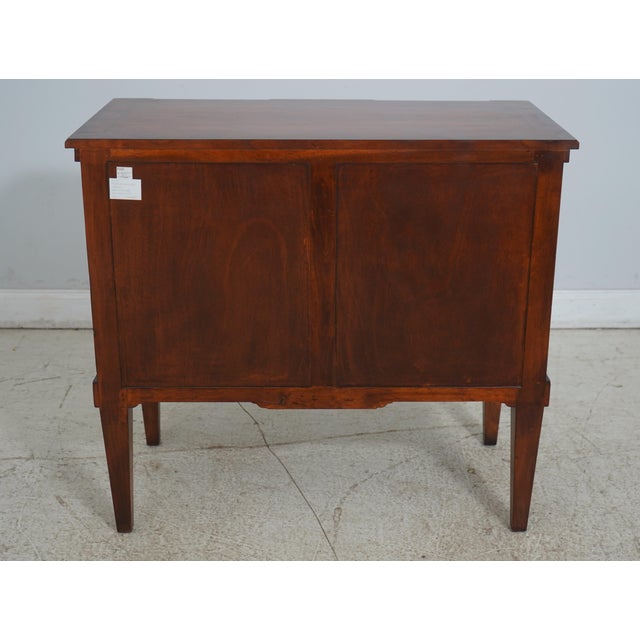 Drexel Italian Neoclassical Carved Front 2 Drawer Commode For Sale - Image 10 of 12