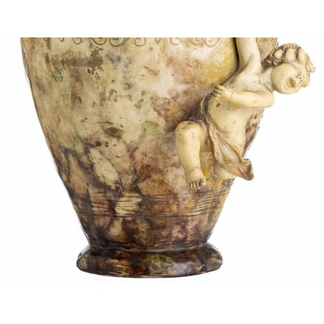 Large Antique German Pitcher in Ceramic, 1893 For Sale - Image 4 of 6