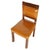Wood Set of Art Deco Walnut & Leather Side Chairs, 1920s For Sale - Image 7 of 9
