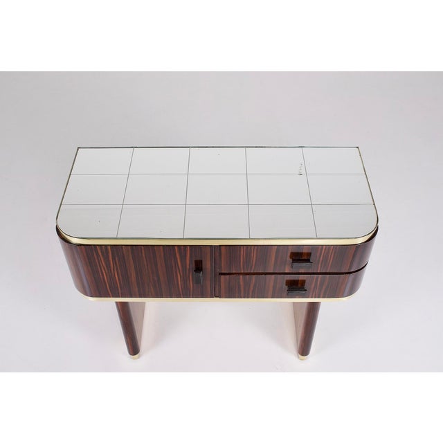 Small Mirrored Macassar Ebony Sideboard, 1950s For Sale - Image 14 of 16