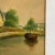 1950s Vintage Art Watercolor Scenic Holland Countryside Windmill Lake & Boat For Sale - Image 5 of 12