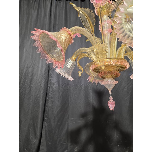Murano Chandelier, 1980s For Sale - Image 10 of 13