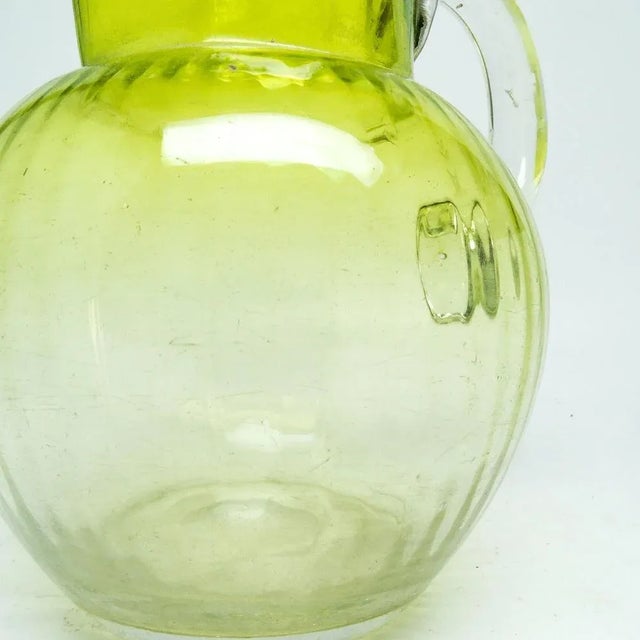 Art Nouveau Jug from Cramberry Glass, United Kingdom, Early 1900s For Sale - Image 4 of 11