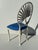 Set of Four Aluminum Chairs with Palm Leaf Motif For Sale - Image 12 of 12