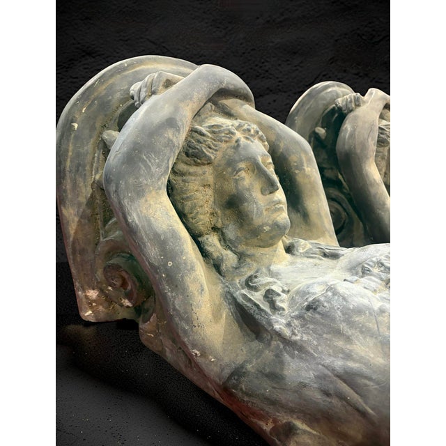 1970s Large Vintage French Architectural Caryatid Corbels, 1970s, Set of 2 For Sale - Image 5 of 10