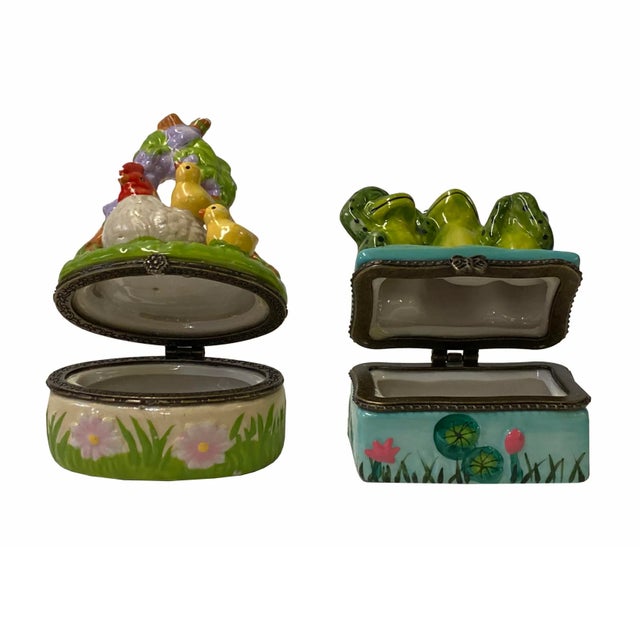 Holiday Accent Theme Characters Shape Porcelain Small Box Containers For Sale - Image 4 of 6