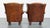 Sheepskin Wing Chairs with Black Piping, Set of 2 For Sale - Image 3 of 17