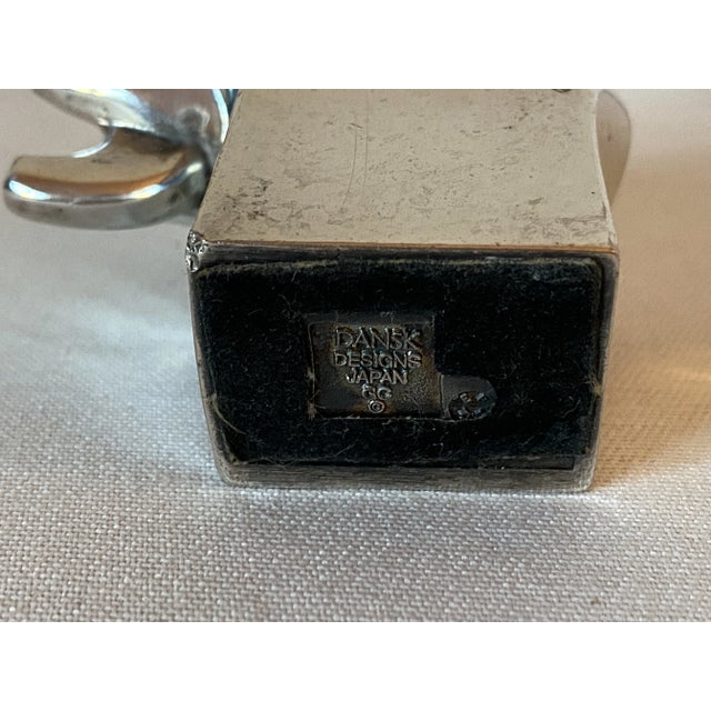 Dansk 1970s Dansk Silver Plate Safari Elephant Paper Weight For Sale - Image 4 of 4