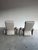 Vintage Sculptural Post Modern Gray Leather Lounge Chair Pair For Sale In Tampa - Image 6 of 13