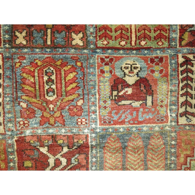 Early 20th Century Garden Box Persian Malayer Rug - 4'5" x 6'4" For Sale - Image 13 of 18