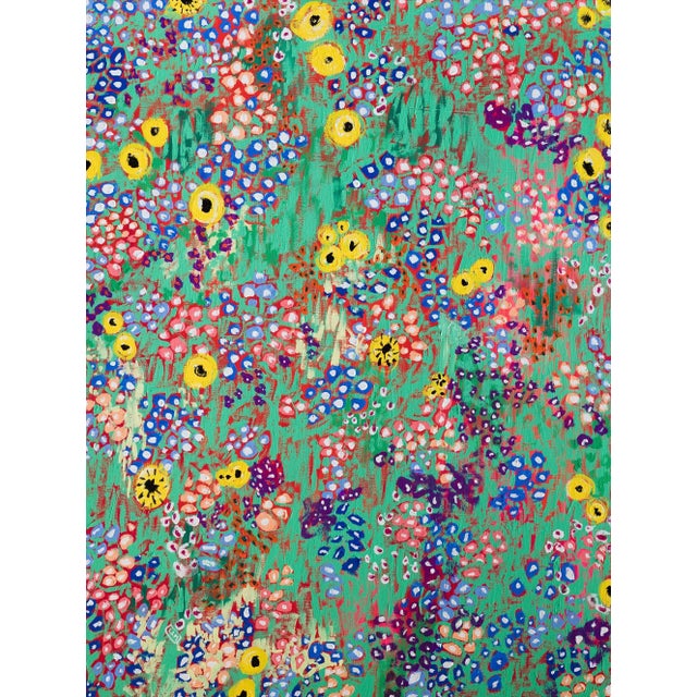 Spring Meadow Impressionist Original Painting After Klimt and Monet For Sale