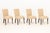 Beige Set of Eight John Boone Tufted Beige Fabric Upholstered Dining Chairs For Sale - Image 8 of 17