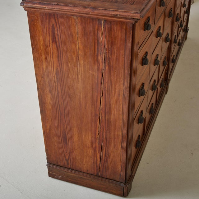 1930s Large French Oak Apothecary Cabinet, 1930s For Sale - Image 5 of 11