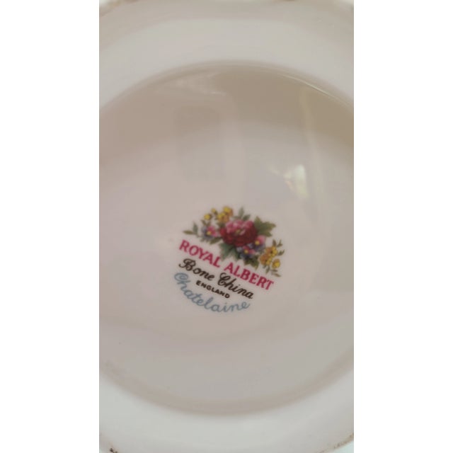 Burgundy Vintage Royal Albert Art Nouveau Style Chatelaine Tall Coffee/Chocolate/Tea Pot For Sale - Image 8 of 13