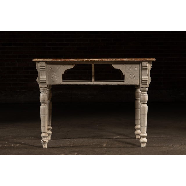 Late 19th Century Eastlake Farmhouse Kitchen Table For Sale In Chicago - Image 6 of 16