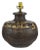 Vintage Indian Metal Jug Converted to Table Lamp with Hand-Painted Script For Sale