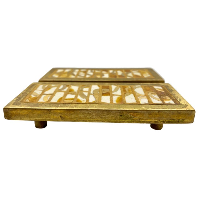 Width 4-1/4" x Height 1-5/8" x Projection 1" Center to Center 3" The cast brass metal part was manufactured in Mexico....