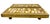 Width 4-1/4" x Height 1-5/8" x Projection 1" Center to Center 3" The cast brass metal part was manufactured in Mexico....