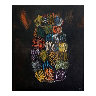 Contemporary Abstract Mixed Media on Canvas "What I Found on the Way Home" by Paul Landauer For Sale