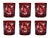 Artel ARTEL Finch Double Old Fashioned Glasses, Set of 6, Red For Sale - Image 4 of 4