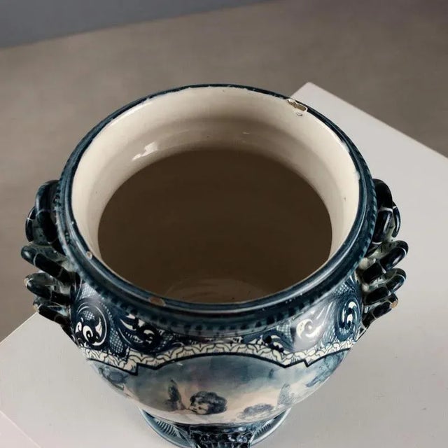 Majolica Jar from Spica Albisola For Sale - Image 4 of 13