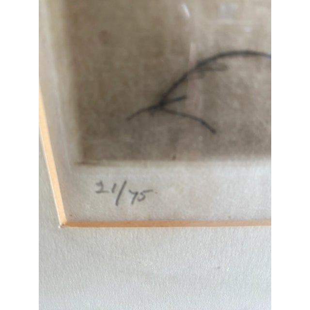 Antique Pair of Signed and Numbered Prints of Asian Figures For Sale - Image 10 of 12