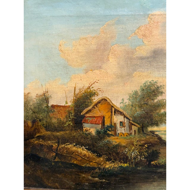 1900 - 1909 19th Century Oil on Canvas For Sale - Image 5 of 8