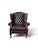 Vintage English Chesterfield Wingback Leather Chair For Sale - Image 5 of 5