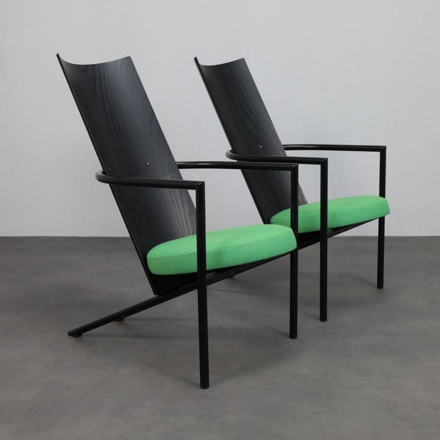 Postmodern Armchairs, 1980s, Set of 2 For Sale - Image 11 of 11